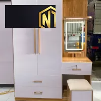 TỦ QUẦN ÁO KÈM BỘ BÀN GHẾ MAKEUP GIÁ HỮU NGHỊ LONG THÀNH